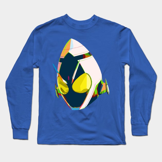 Rocket Head Long Sleeve T-Shirt by Bajingseng